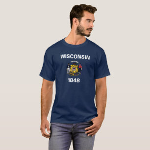 Wisconsin-vlag T-shirt