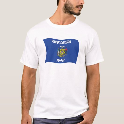 Wisconsin Vlag T-shirt (Voorkant)