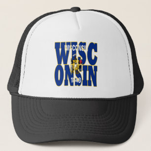 Wisconsin-vlag Trucker Pet