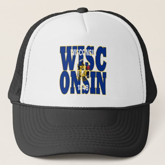 Wisconsin-vlag Trucker Pet (Voorkant)