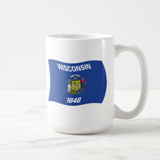 Wisconsin Vlagmokkop Koffiemok (Rechts)