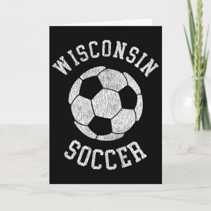 Wisconsin Voetbal Retro Versleten Jaren 90 Oud  Kaart