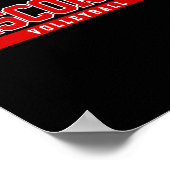 Wisconsin Volleybal Ondersteuning voor de Universi Poster (Hoek)