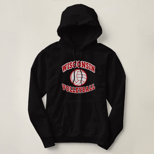 Wisconsin Volleyball Classic Style Pullover (Design voorkant)