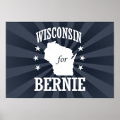 WISCONSIN VOOR BERNIE SANDERS POSTER (Voorkant)