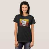 Wisconsin Vorm Retrowave Nostalgische Gradiënt T-shirt (Voorkant volledig)