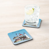 Wisconsin vuurtorens coaster bier onderzetter (Rechterzijde)