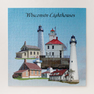 Wisconsin Vuurtorens puzzel Legpuzzel
