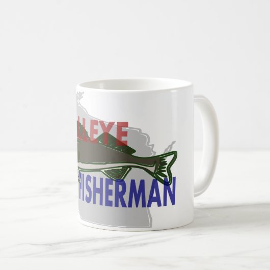 Wisconsin Walleye Fisherman Mok (Voorkant rechts)