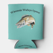 Wisconsin Walleye Gevist Opener Blikjeskoeler (Voorkant)