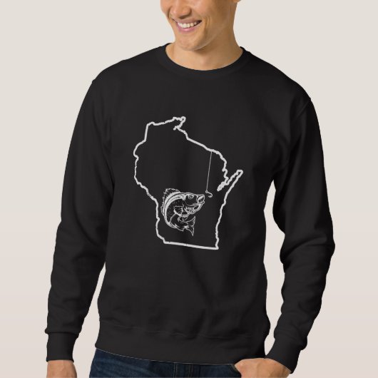 Wisconsin Walleye Vist Walleye Fish Cool Fisher Trui (Voorkant)