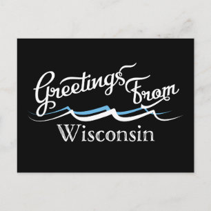 Wisconsin Water Waves Briefkaart