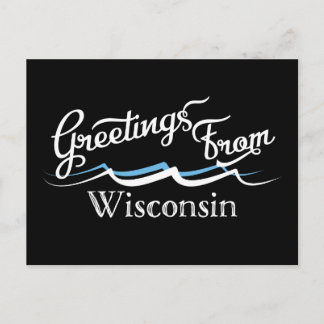 Wisconsin Water Waves Briefkaart