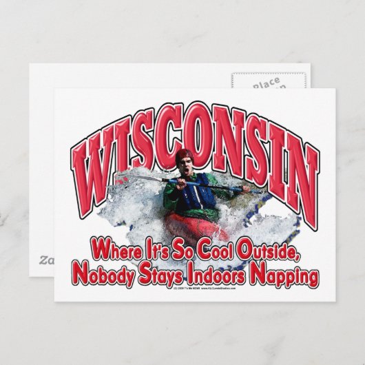 Wisconsin Whitewater Briefkaart (Voorkant / Achterkant)