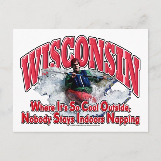 Wisconsin Whitewater Briefkaart (Voorkant)