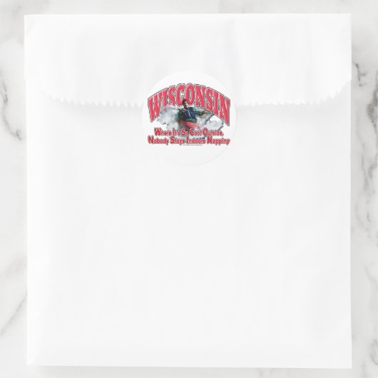 Wisconsin Whitewater Ronde Sticker (Tas)