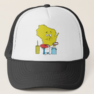 Wisconsin WI Cheese Vintage Travel Souvenir Trucker Pet