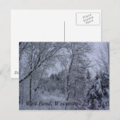 Wisconsin Winter Briefkaart (Voorkant / Achterkant)