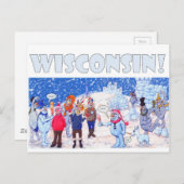 Wisconsin Winter Briefkaart (Voorkant / Achterkant)