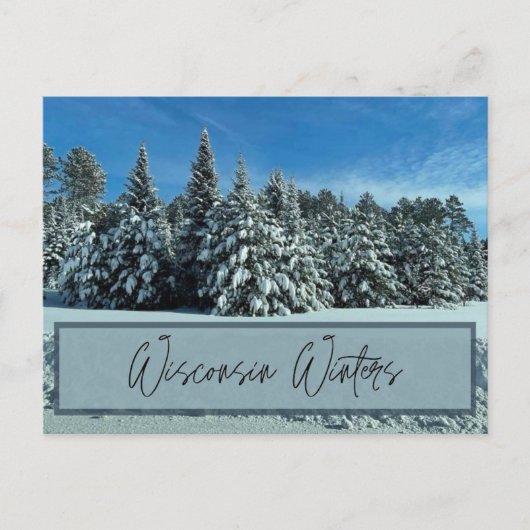Wisconsin Winters Briefkaart (Voorkant)