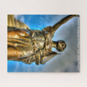 Wisconsin: Womens Rights Statue.Kerstgroet Legpuzzel (Horizontaal)