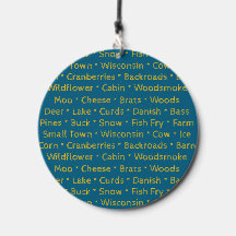 Wisconsin Woorden Wind Chime