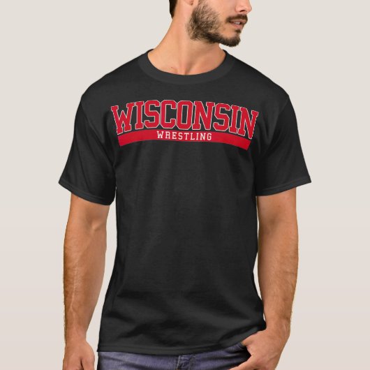 Wisconsin Wrestling T-shirt (Voorkant)