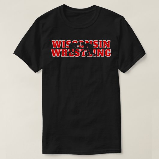 Wisconsin Wrestling Team Wrestler Coach Badger Sta T-shirt (Design voorkant)