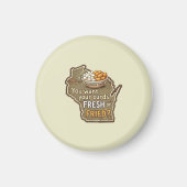 Wisconsin wrongel: Vers of gebakken? Magneet (Voorkant)