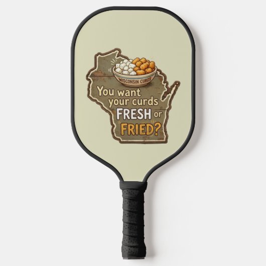 Wisconsin wrongel: Vers of gebakken? Pickleball Paddle (Voorkant)
