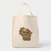 Wisconsin wrongel: Vers of gebakken? Tote Bag (Voorkant)