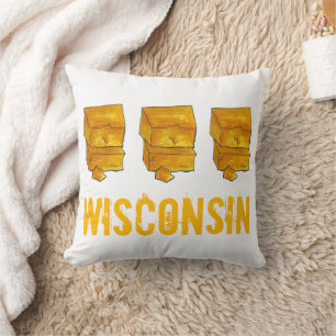 Wisconsin Yellow Cheddar Cheese Madison Kussen