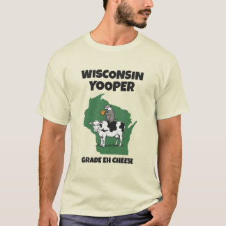 Wisconsin Yooper Graad Eh Kaas Grappige Koe T-shirt