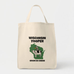 Wisconsin Yooper Graad Eh Kaas Grappige Koe Tote Bag