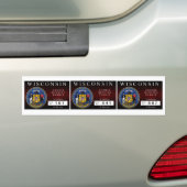 Wisconsin Zombie Hunting Permit Bumpersticker (Op auto)