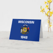 Wisconsinite Flag, Flag of Wisconsin Kaart (Gele Bloem)