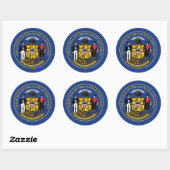 Wisconsinite Seal, Zegel van Wisconsin Sticker (Vel)