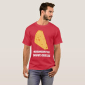 Wisconsinites Love Cheese Mannen Unisex TDZ T-shir T-shirt (Voorkant volledig)