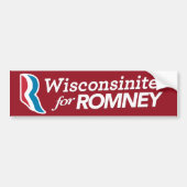 Wisconsinites voor Romey Sticker CUSTOM COLOR (Voorkant)