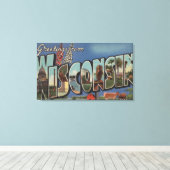 WisconsinLarge Letter ScenesWisconsin Canvas Afdruk (Insitu (Houten vloer))