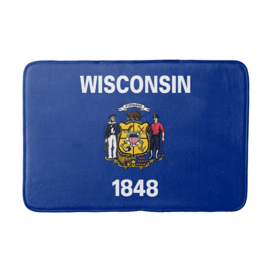 Wisconsinse staatsvlag badmat (Voorkant)