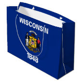 Wisconsinse staatsvlag groot cadeauzakje (Achterkant Gekanteld)