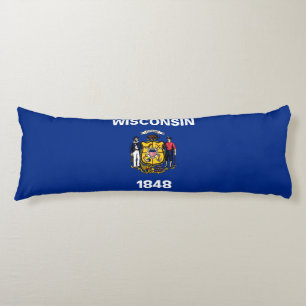Wisconsinse staatsvlag lichaamskussen