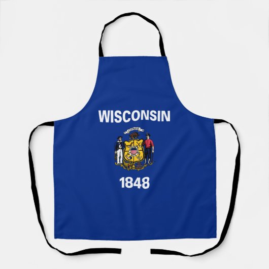 Wisconsinse staatsvlag schort (Voorkant)
