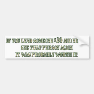 Wisdom 7 bumpersticker