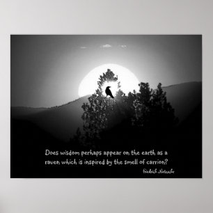 Wisdom als een raven poster