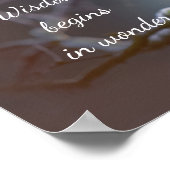 Wisdom Begins in Wonder // Owl Poster (Hoek)