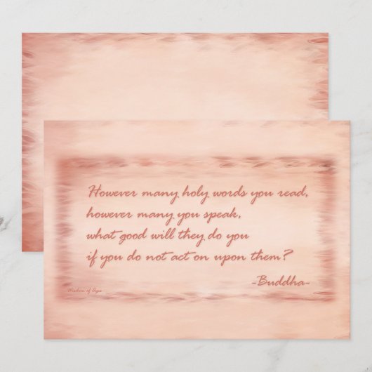 Wisdom Boeddha (Voorkant / Achterkant)