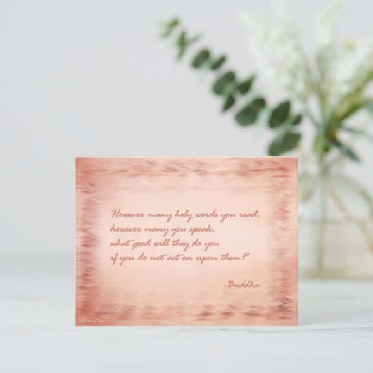 Wisdom Boeddha Briefkaart (Staand voorkant)