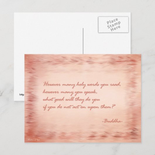 Wisdom Boeddha Briefkaart (Voorkant / Achterkant)